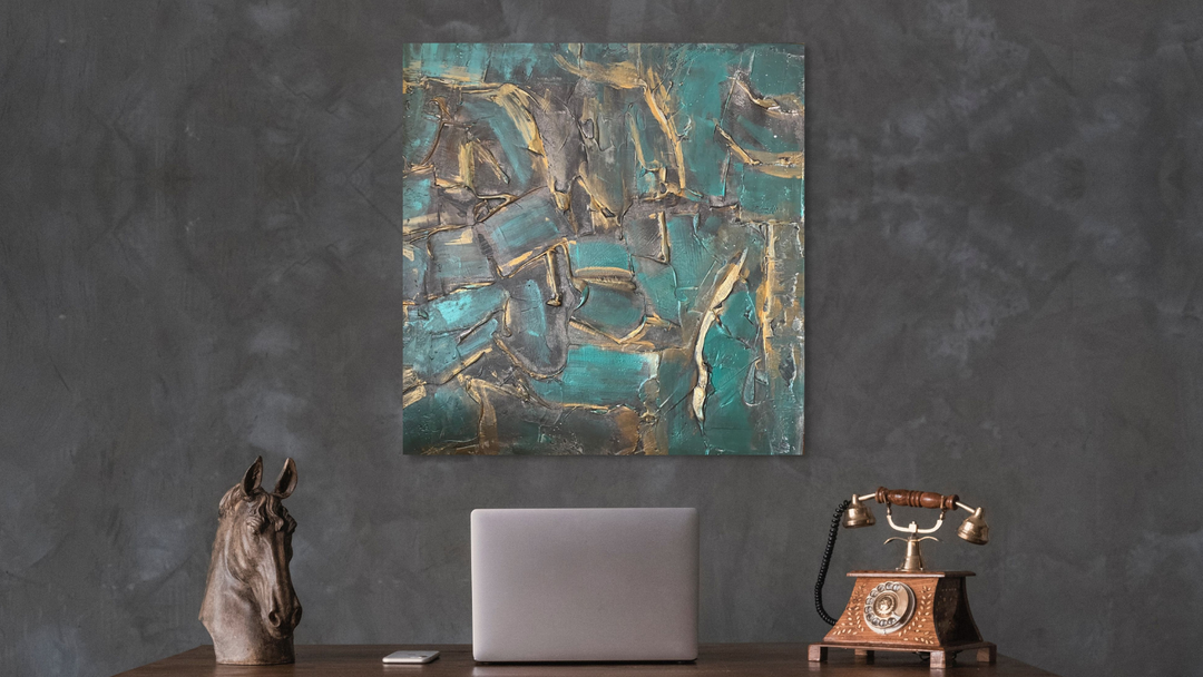 Behind the Canvas: Abstract Art Process - From Emotion to Texture