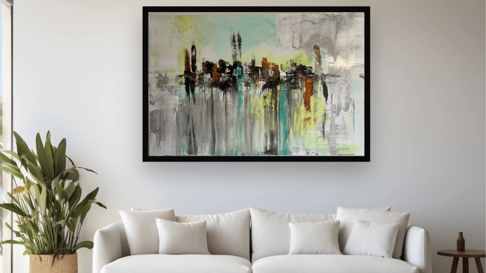 Large Abstract Painting for Living Room - Modern Wall Art Guide
