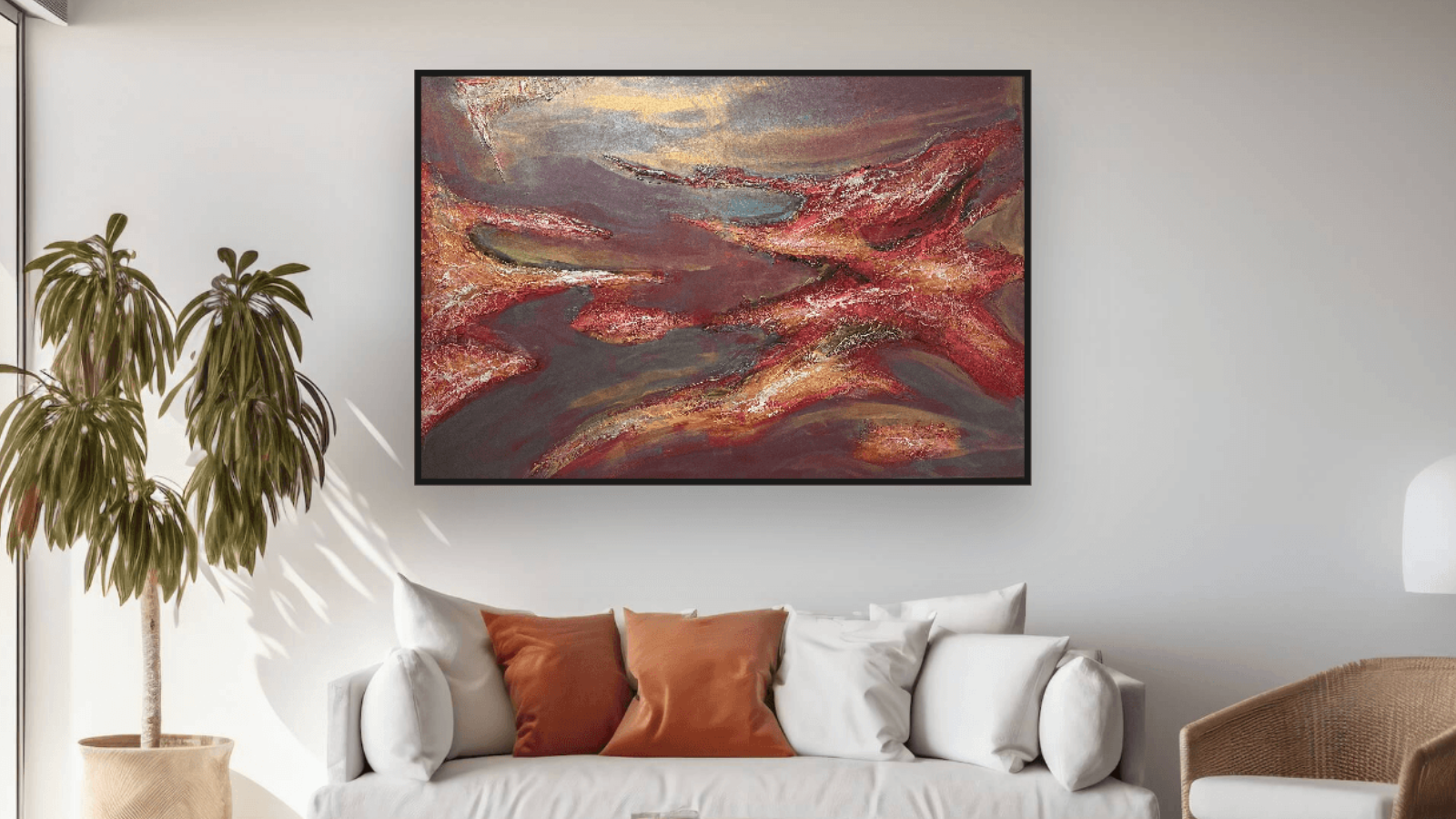 Large Abstract Painting for Living Room - Modern Wall Art Guide