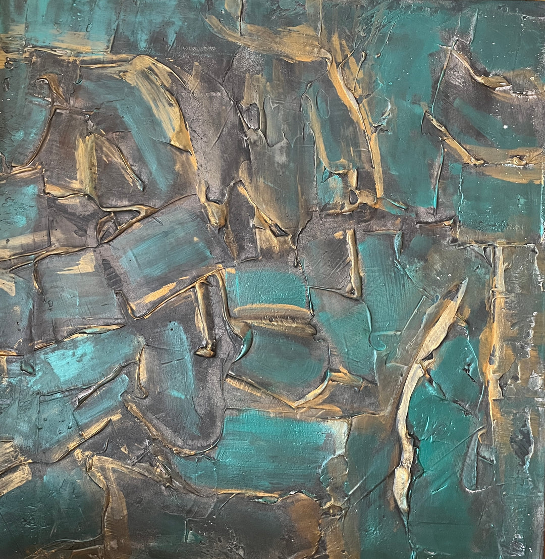 Golden Green - 80 × 80 cm - RoomVibe